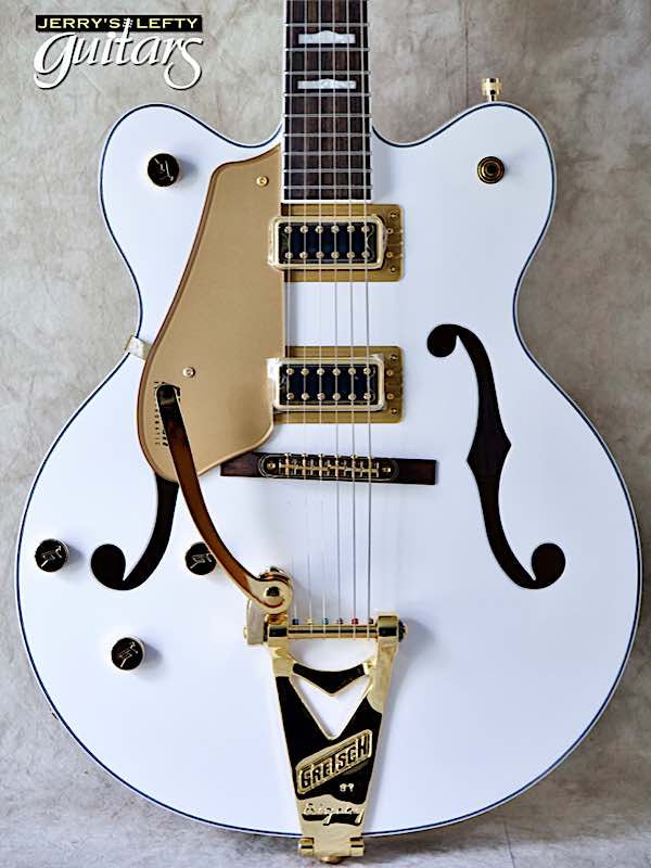 sale guitar for lefthanders new electric Gretsch 5422TG Snowcrest White w/USA Bigsby No.917 Close-up View