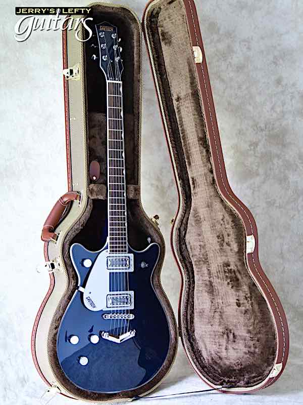 sale guitar for lefthanders new electric Gretsch Double Jet Midnight Sapphire No.420 Case View