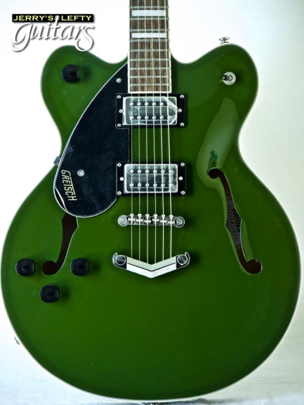 for sale left hand guitar new electric  Gretsch G2622 Streamliner Torino Green Close-up view