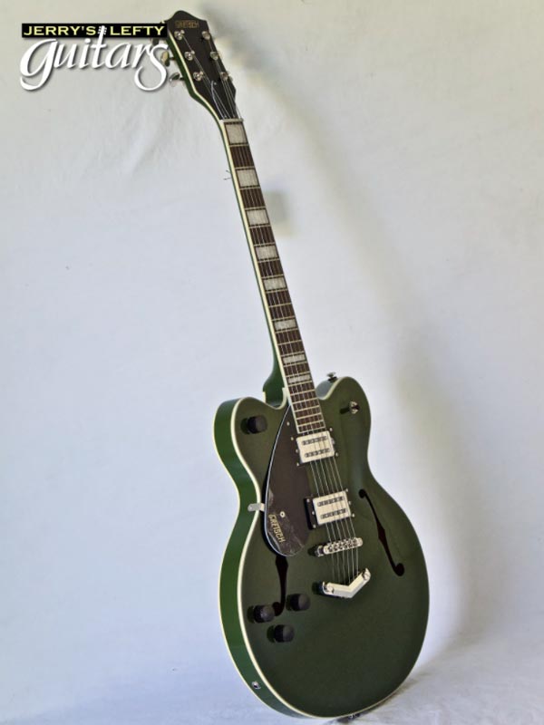 for sale left hand guitar new electric  Gretsch G2622 Streamliner Torino Green Side view