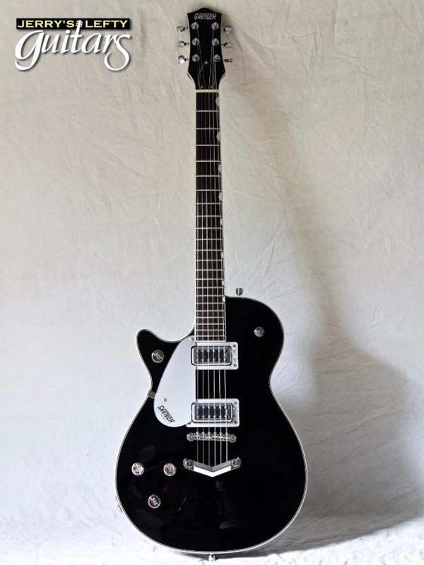 for sale left hand guitar new electric Gretsch G5230 EMTC Jet Black Front view