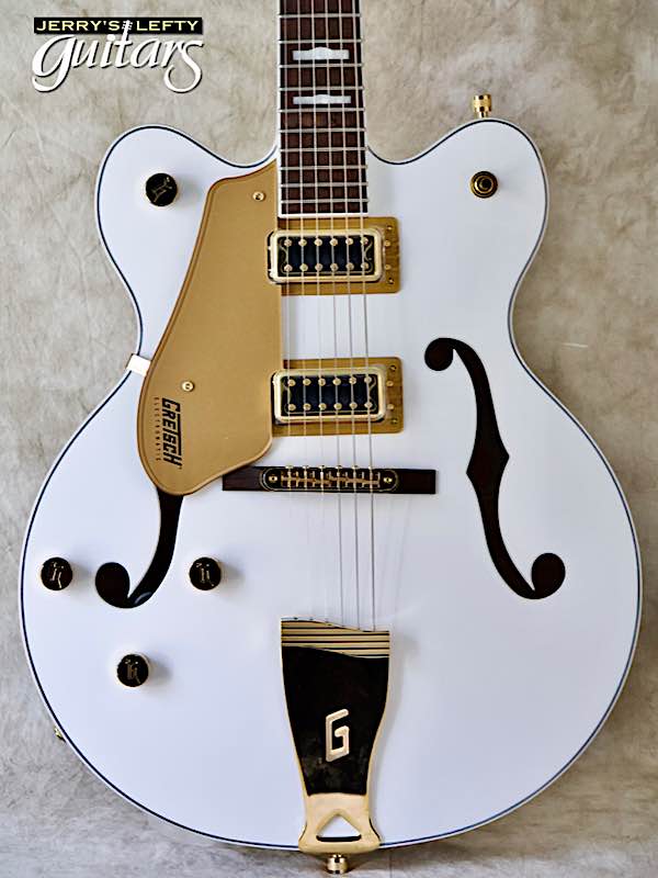 sale guitar for lefthanders new Gretsch G5422 Snowcrest White No.946 Close-up View