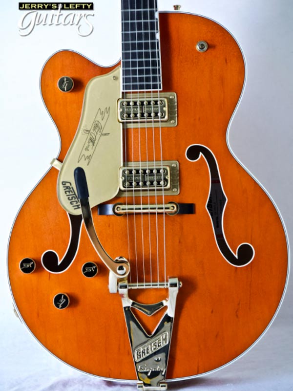 for sale left hand guitar new electric Gretsch G6120 Chet Atkins Nashville No.609 Close-up view