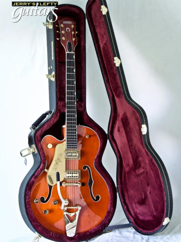 for sale left hand guitar new electric Gretsch G6120 Chet Atkins Nashville No.609 Case view