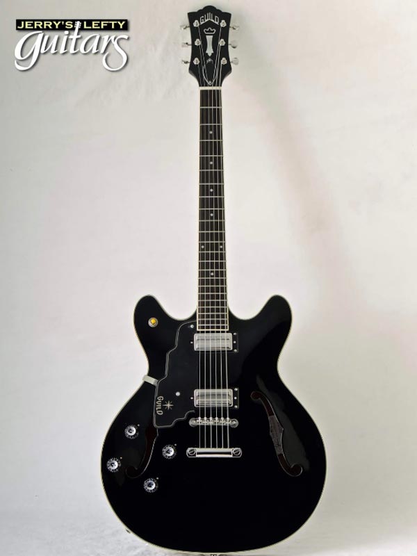 for sale left hand guitar new electric Guild Starfire IV Black Front view
