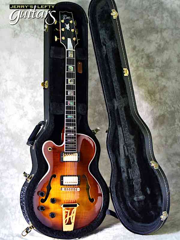 sale guitar for lefthanders used electric 2000 Heritage Millennium Eagle Almond Burst No.002 Case View