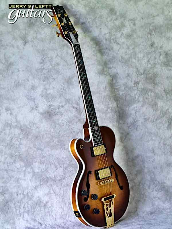 sale guitar for lefthanders used electric 2000 Heritage Millennium Eagle Almond Burst No.002 Side View
