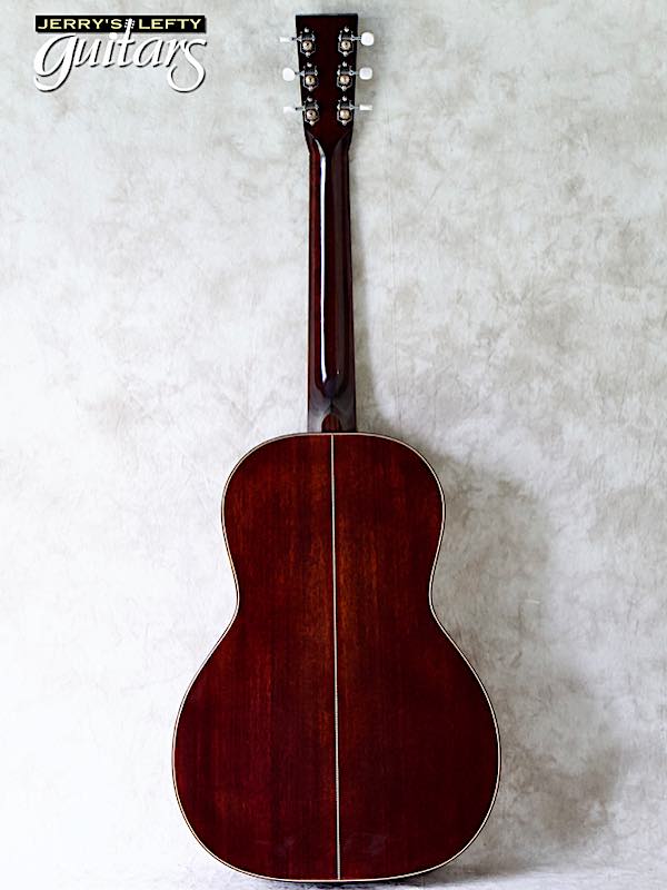 sale guitar for lefthanders used acoustic Huss & Dalton 00 Custom Adirondack-Mahogany No.447 Back View