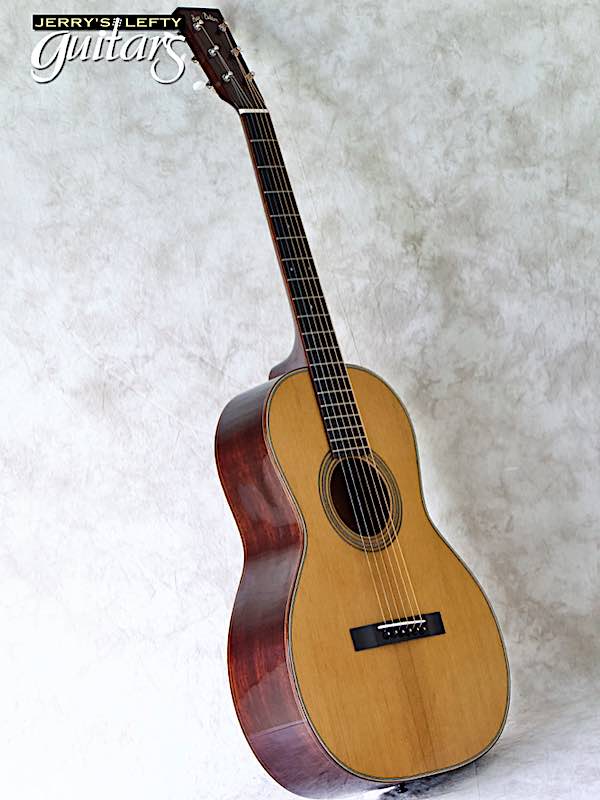 sale guitar for lefthanders used acoustic Huss & Dalton 00 Custom Adirondack-Mahogany No.447 Side View