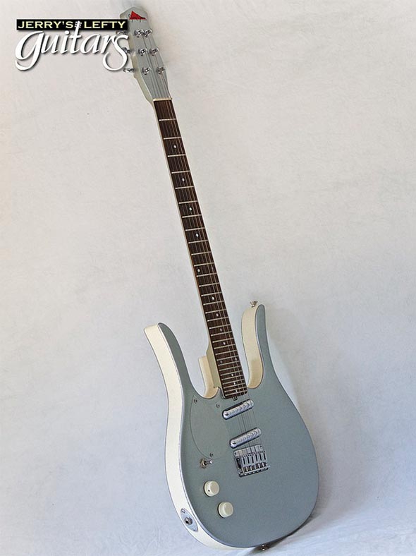 for sale left hand guitar used electric Jerry Jones Guitarlin 31 Frets Side view