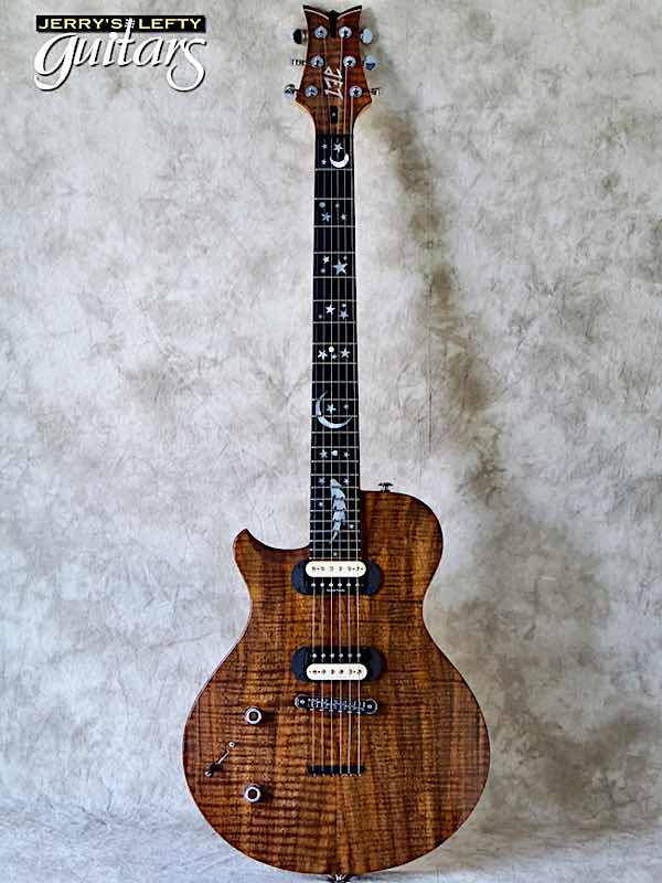 for sale left hand guitar JET Caldera Flamed Walnut Natural No.267 Front view