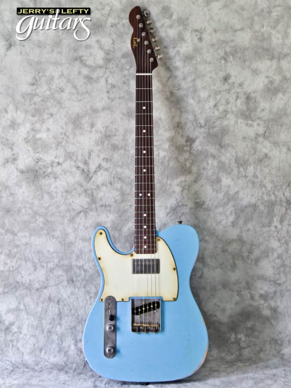 sale guitar for lefthanders new relic electric LsL Bad Bone Custom DeSoto Blue Leta Electric No.272 Front View