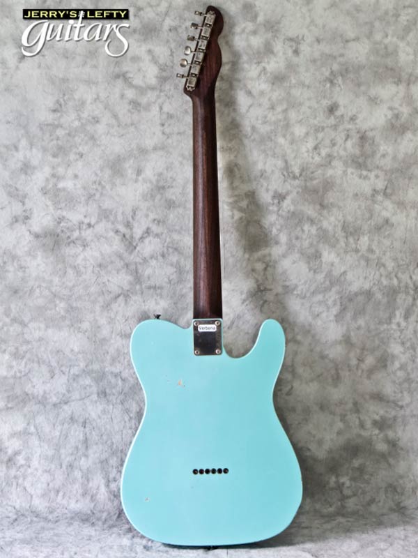 sale guitar for lefthanders new relic electric LsL Bad Bone Custom Seafoam Pearl Metallic Verbena No.271 Back View