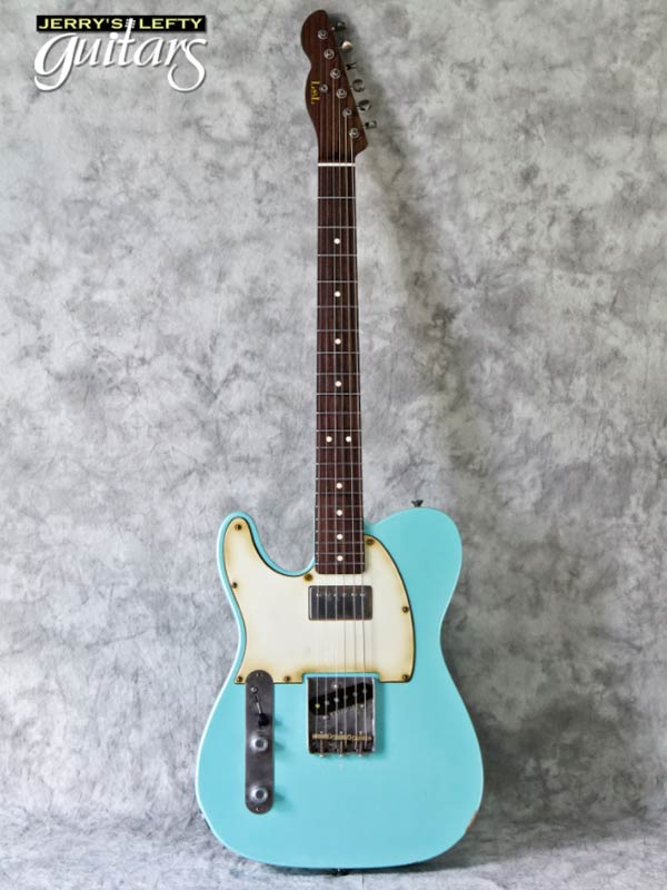 sale guitar for lefthanders new relic electric LsL Bad Bone Custom Seafoam Pearl Metallic Verbena No.271 Front View