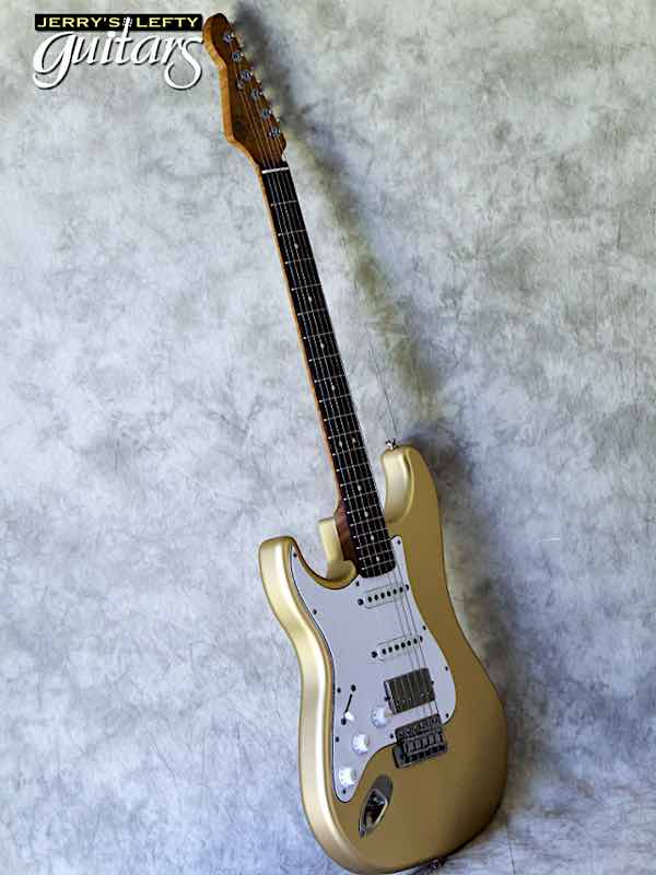 sale guitar for lefthanders new electric LsL Saticoy One B Gold Metallic No.484 Side View