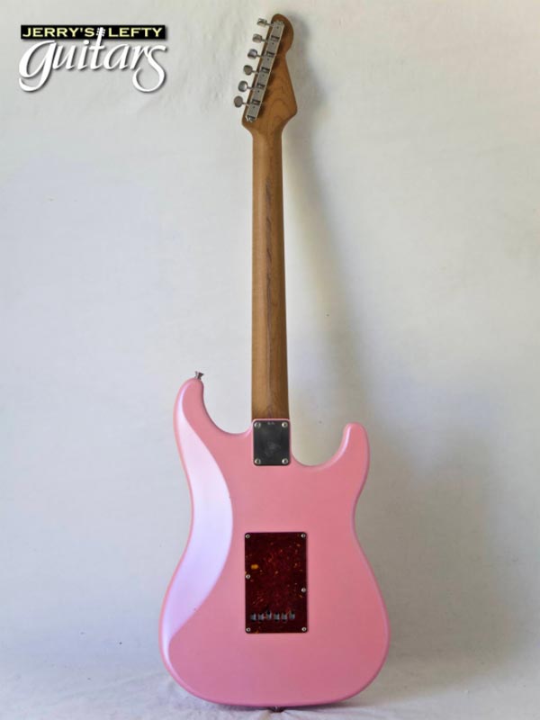 for sale left hand guitar new electric LsL Saticoy One B Ice Pink Pearl Metallic Back view