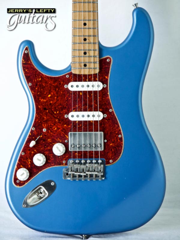 for sale left hand guitar new electric LsL Saticoy One B Lake Placid Blue Metallic Close-up view