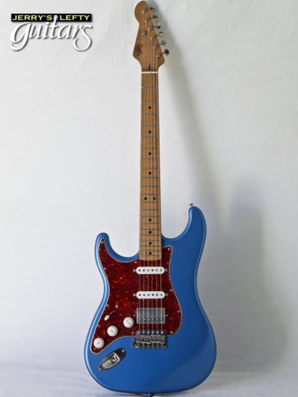for sale left hand guitar new electric LsL Saticoy One B Lake Placid Blue Metallic Front view
