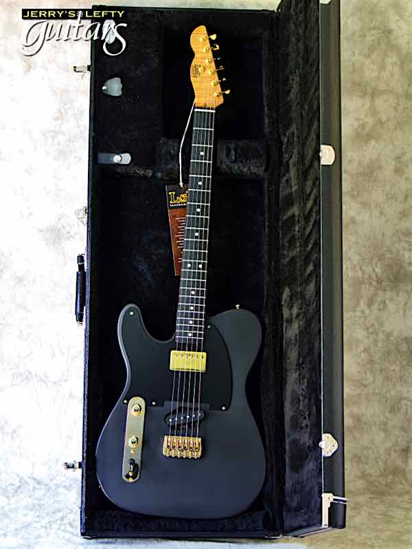 sale guitar for lefthanders new electric LsL T Bone One BlackGold Custom No.343 Case View