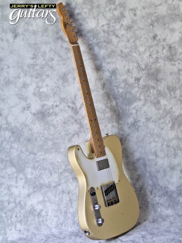 sale guitar for lefthanders new relic electric LsL T Bone One B Gold Metallic No.273 Side View