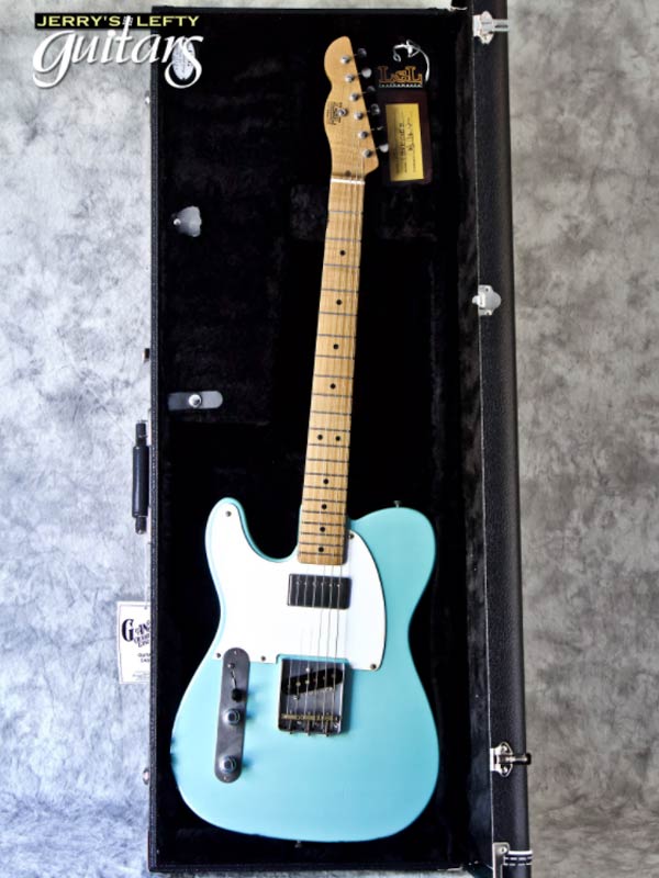 sale guitar for lefthanders new relic electric LsL T Bone One B Seafoam Pearl Metallic No.245 Case View