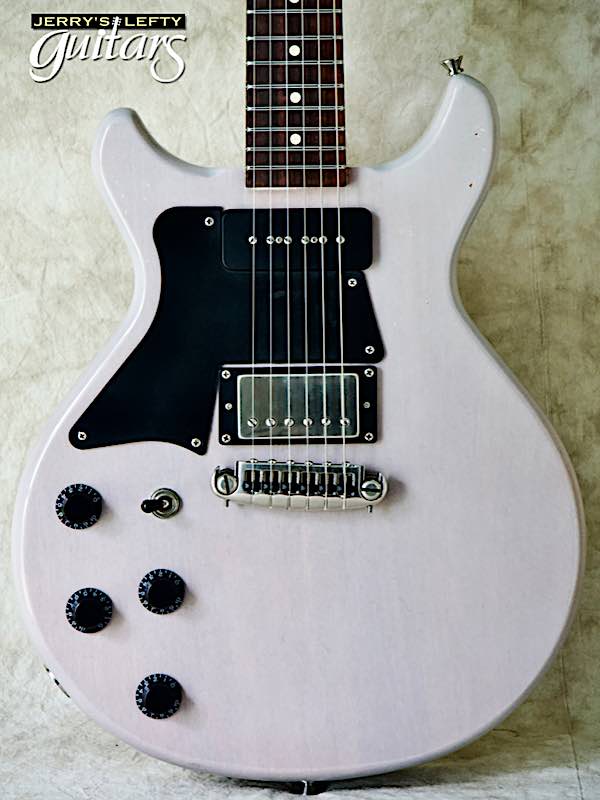 sale guitar for lefthanders new Relic LsL Topanga Trans White Electric No.114 Close-up View