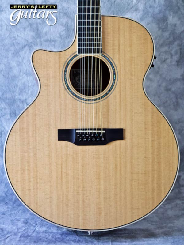 sale guitar for lefthanders used acoustic Larrivee JV-05E 12 String No.741 Close-up View