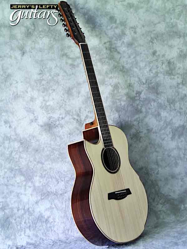 sale guitar for lefthanders new acoustic Maestro Original Series Raffles Small Jumbo Adirondack/Rosewood 12 string No.951 Side View