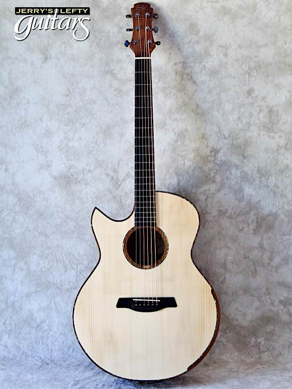 sale guitar for lefthanders new Maestro Raffles Small Jumbo Adirondack/Koa Custom No.637 Front View