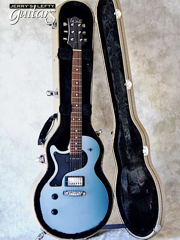 sale guitar for lefthanders used electric Nik Huber Krautster II Ice Blue No.356 Case View