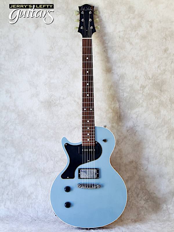 sale guitar for lefthanders used electric Nik Huber Krautster II Ice Blue No.356 Front View