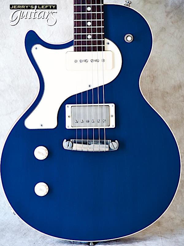 sale guitar for lefthanders new electric Nik Huber Krautster II Petrol Blue No.830 Close-up View
