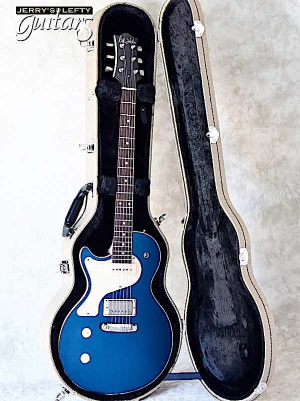 sale guitar for lefthanders new electric Nik Huber Krautster II Petrol Blue No.830 Case View