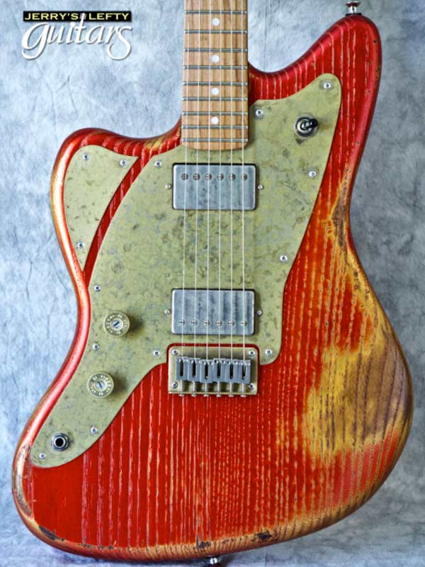 sale guitar for lefthanders new electric relic Paoletti 112 Loft Candy Red No.321 Close-up View
