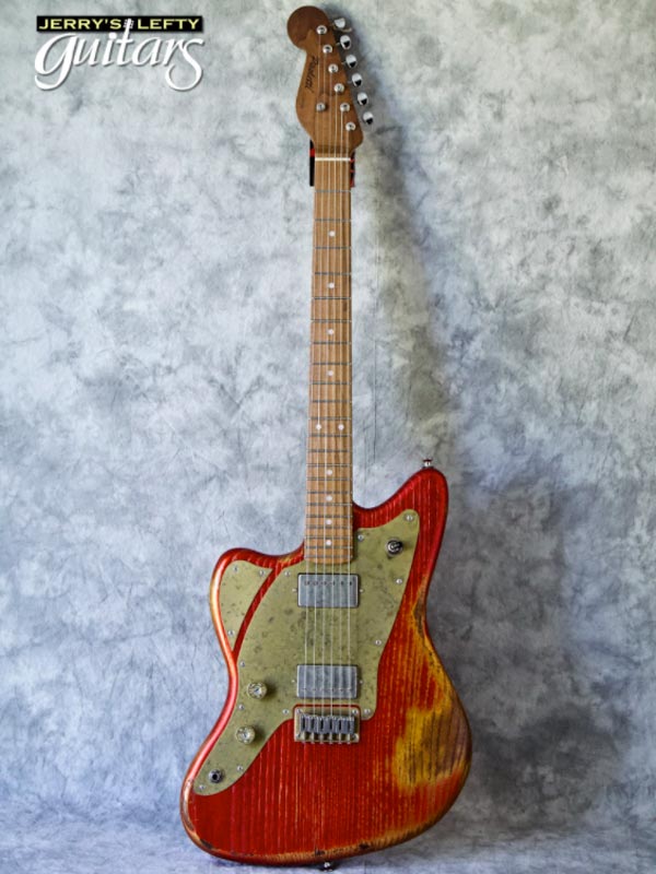 sale guitar for lefthanders new electric relic Paoletti 112 Loft Candy Red No.321 Front View