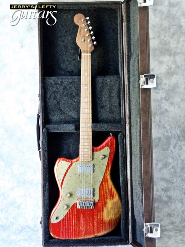 sale guitar for lefthanders new electric relic Paoletti 112 Loft Candy Red No.321 Case View