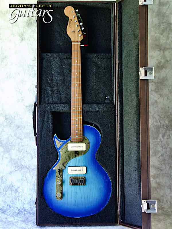 sale guitar for lefthanders new relic electric Paoletti Jr Loft Ocean Fade No.121 Case View