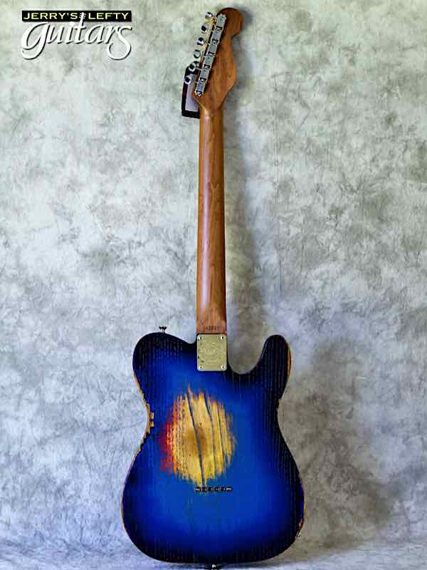 sale guitar for lefthanders new  electric relic Paoletti Nancy Lounge Deep Blue No.021 Back View