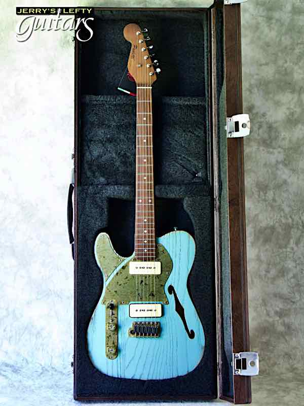 sale guitar for lefthanders new relic electric Paoletti Nancy Lounge Surfgreen No.921 Case View