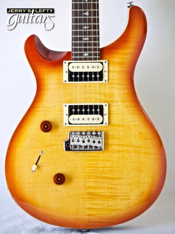 for sale left hand guitar new electric PRS SE Custom 24 Vintage Sunburst No.648 Close-up view