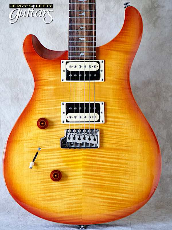 sale guitar for lefthanders used electric PRS SE Custom 24 Vintage Sunburst No.779 Close-up View