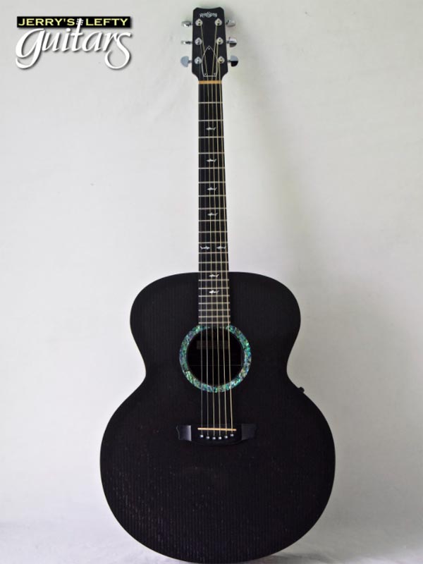 for sale left hand guitar used acoustic Rainsong JM1000N2 Black Front view