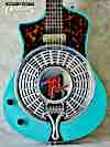 Sale left hand guitar new electric resonator Asher Resosonic Rambler Seafoam Green No.309