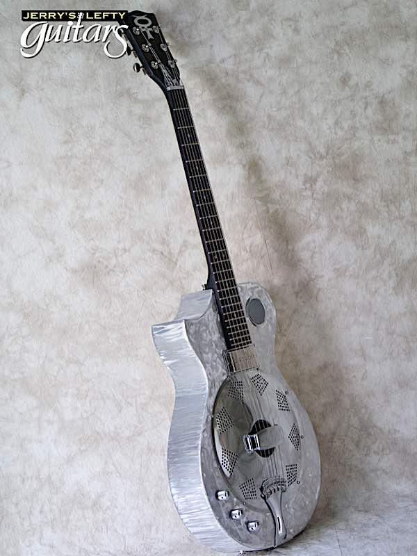 sale guitar for lefthanders new resonator Mercury Labs Rezintine Sparkle No.202 Side View