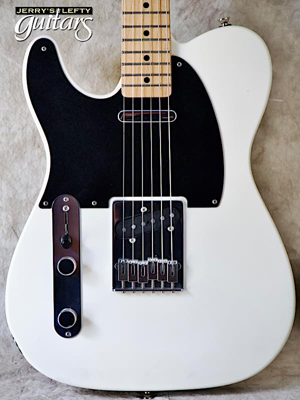 sale guitar for lefthanders used electric Ron Kirn Signature Tele Vintage White No.045 Close-up View