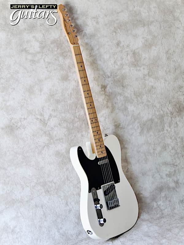 sale guitar for lefthanders used electric Ron Kirn Signature Tele Vintage White No.045 Side View