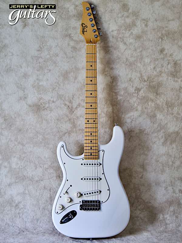 sale guitar for lefthanders new aged finish electric Suhr Classic Antique Olympic White No.074 Front View