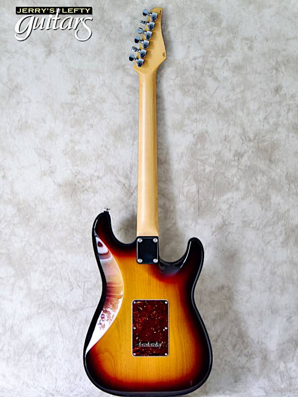 sale guitar for lefthanders used electric 2010 Suhr Classic Custom 3 Tone Burst No.793 Back View