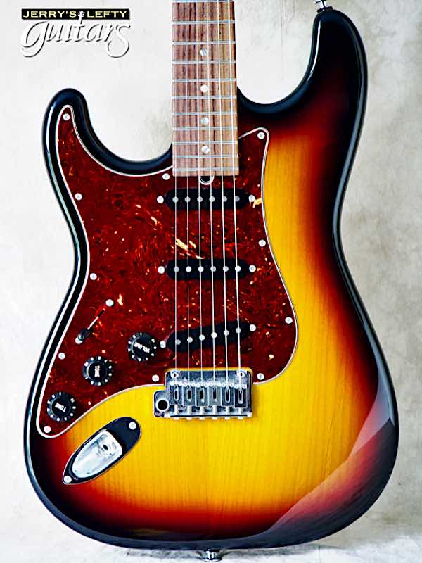 sale guitar for lefthanders used electric 2010 Suhr Classic Custom 3 Tone Burst No.793 Close-up View