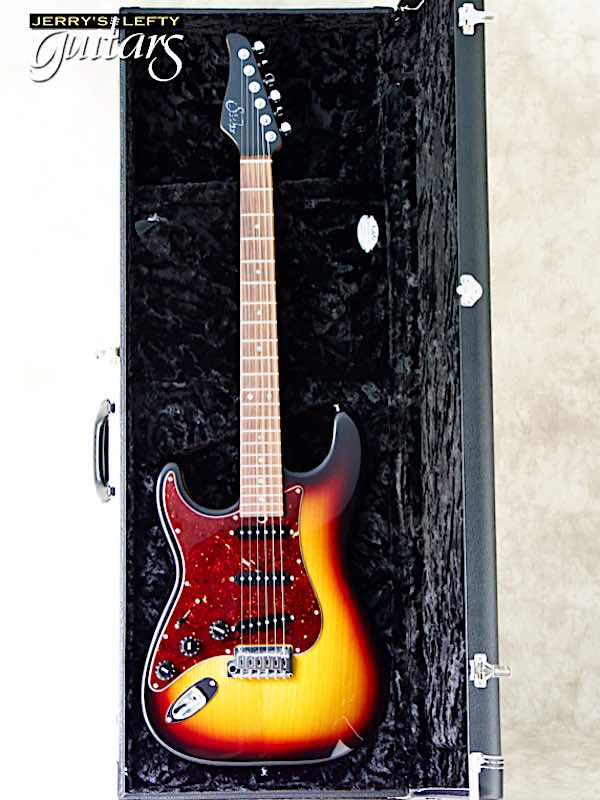 sale guitar for lefthanders used electric 2010 Suhr Classic Custom 3 Tone Burst No.793 Case View
